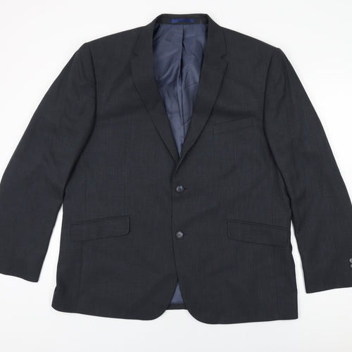 Taylor & Wright Mens Grey Polyester Jacket Suit Jacket Size 46 Regular