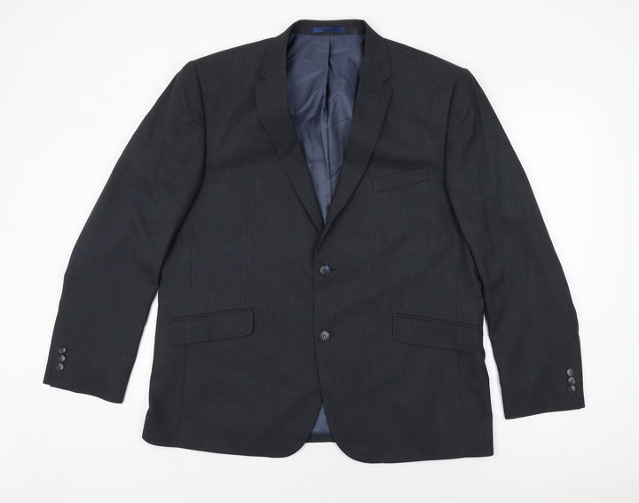 Taylor & Wright Mens Grey Polyester Jacket Suit Jacket Size 46 Regular