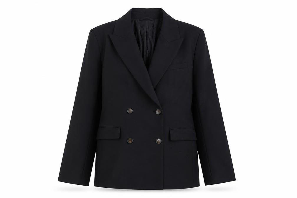 Marks & Spencer Womens Black Polyester Jacket Suit Jacket Size 10