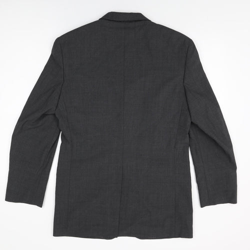 Marks and Spencer Mens Grey Polyester Jacket Suit Jacket Size 36 Regular