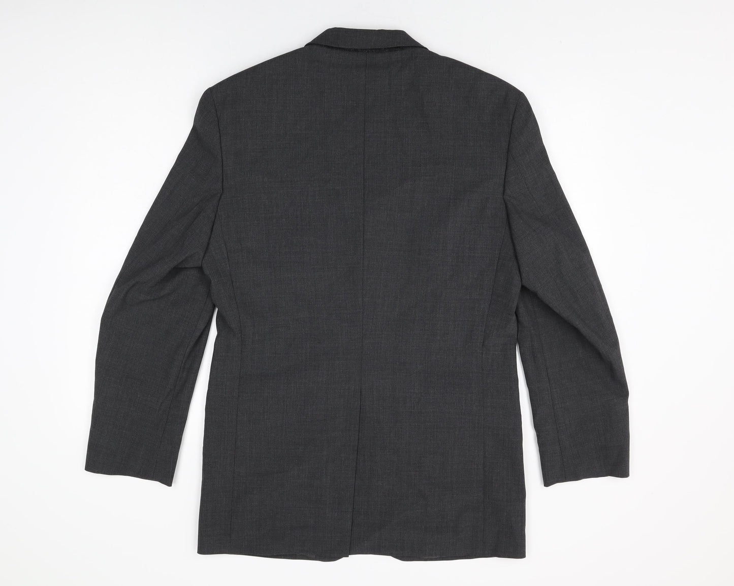 Marks and Spencer Mens Grey Polyester Jacket Suit Jacket Size 36 Regular