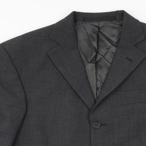 Marks and Spencer Mens Grey Polyester Jacket Suit Jacket Size 36 Regular