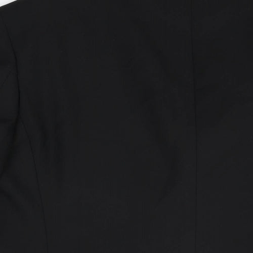 Marks and Spencer Mens Black Polyester Jacket Suit Jacket Size 40 Regular