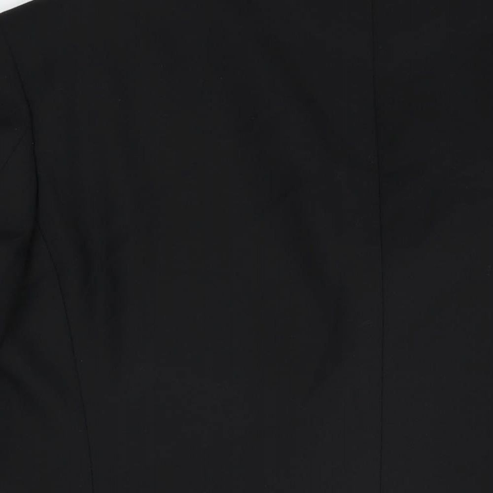 Marks and Spencer Mens Black Polyester Jacket Suit Jacket Size 40 Regular