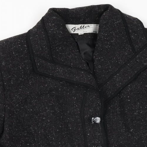 Gabler Womens Black Jacket Size 12 Button