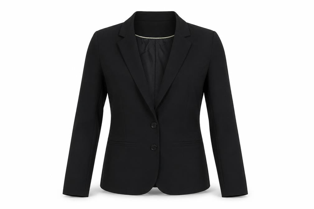 Fransa Womens Black Jacket Blazer Size 6 Button