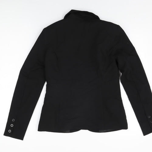 Fransa Womens Black Jacket Blazer Size 6 Button