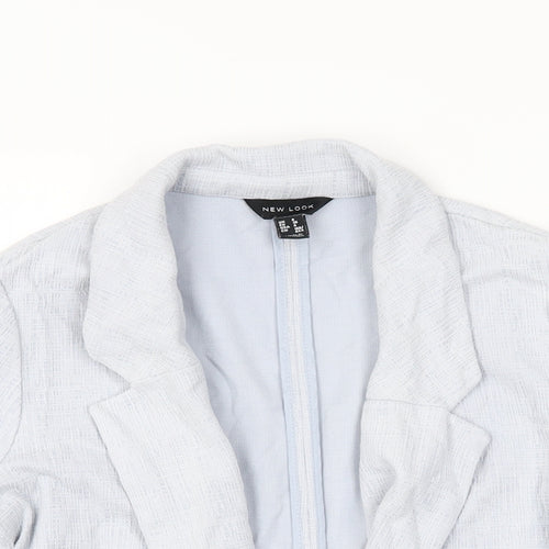 New Look Womens Blue Jacket Blazer Size 8