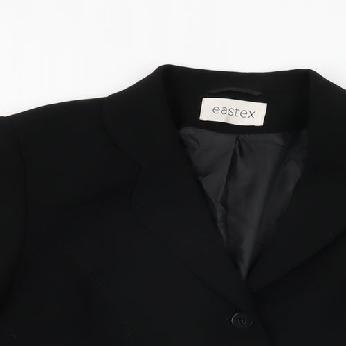 Eastex Womens Black Jacket Size 16 Button