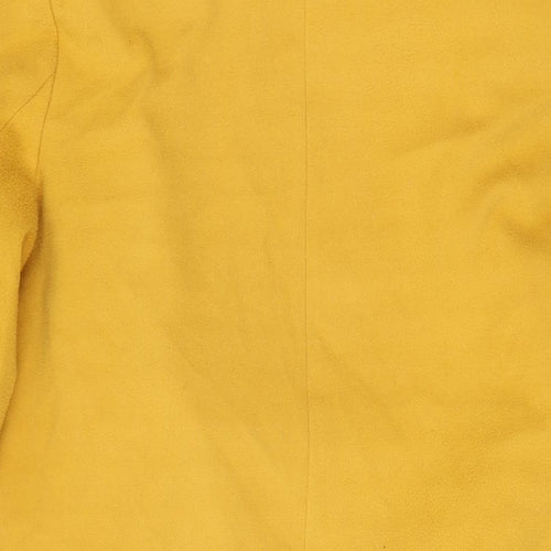 New Look Womens Yellow Overcoat Coat Size 8