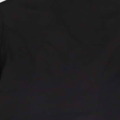 Peace Womens Black Jacket Blazer Size 10 Button