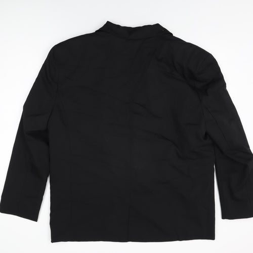 COLLUSION Womens Black Jacket Blazer Size 14 Button