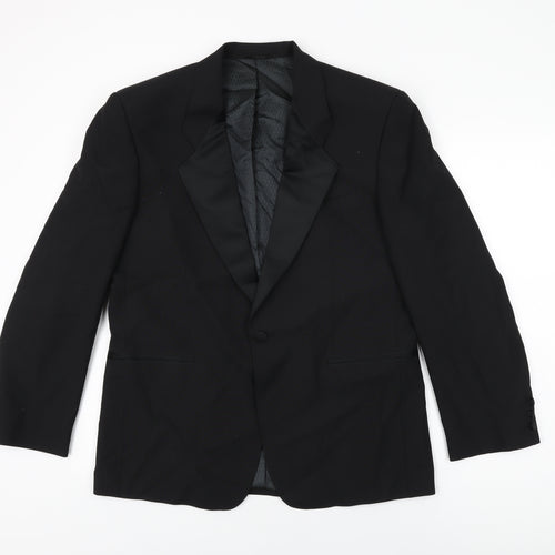 Weidenmann Mens Black Polyester Jacket Suit Jacket Size 40 Regular