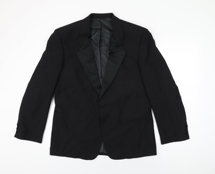 Weidenmann Mens Black Polyester Jacket Suit Jacket Size 40 Regular