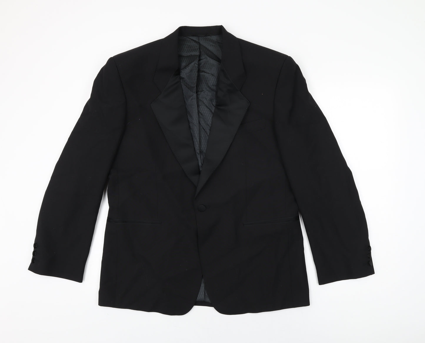 Weidenmann Mens Black Polyester Jacket Suit Jacket Size 40 Regular