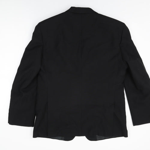 Weidenmann Mens Black Polyester Jacket Suit Jacket Size 40 Regular