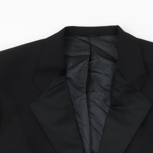 Weidenmann Mens Black Polyester Jacket Suit Jacket Size 40 Regular