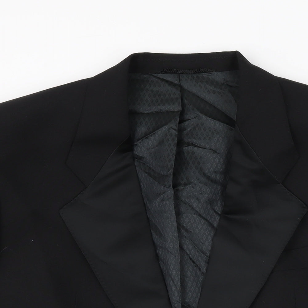 Weidenmann Mens Black Polyester Jacket Suit Jacket Size 40 Regular