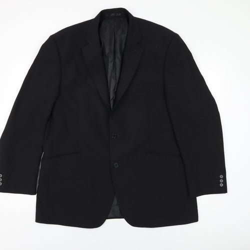 Evolution Mens Black Polyester Jacket Suit Jacket Size 44 Regular