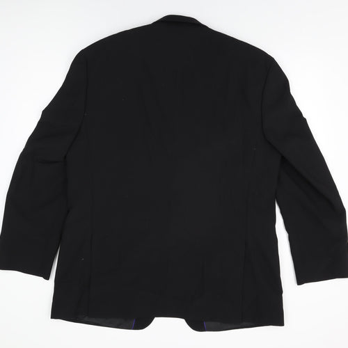 Evolution Mens Black Polyester Jacket Suit Jacket Size 44 Regular