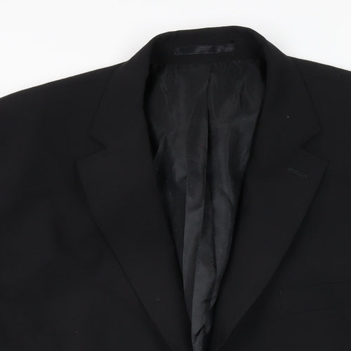 Evolution Mens Black Polyester Jacket Suit Jacket Size 44 Regular