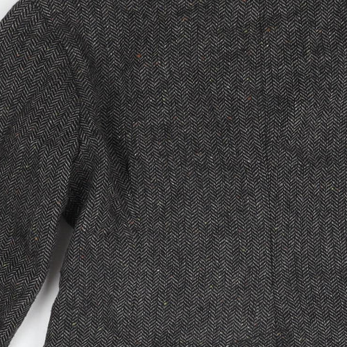 Crew Clothing Womens Grey Jacket Size 8 Button