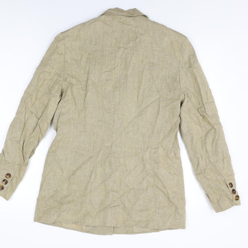 Classics Womens Beige Jacket Size 12 Button