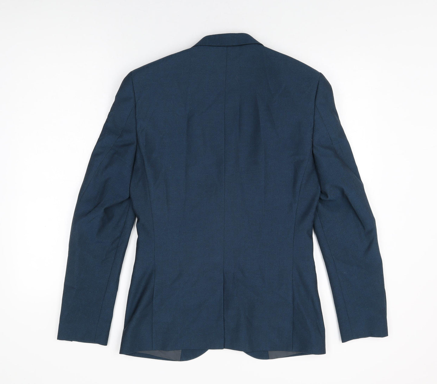 NEXT Mens Blue Polyester Jacket Suit Jacket Size 36 Regular