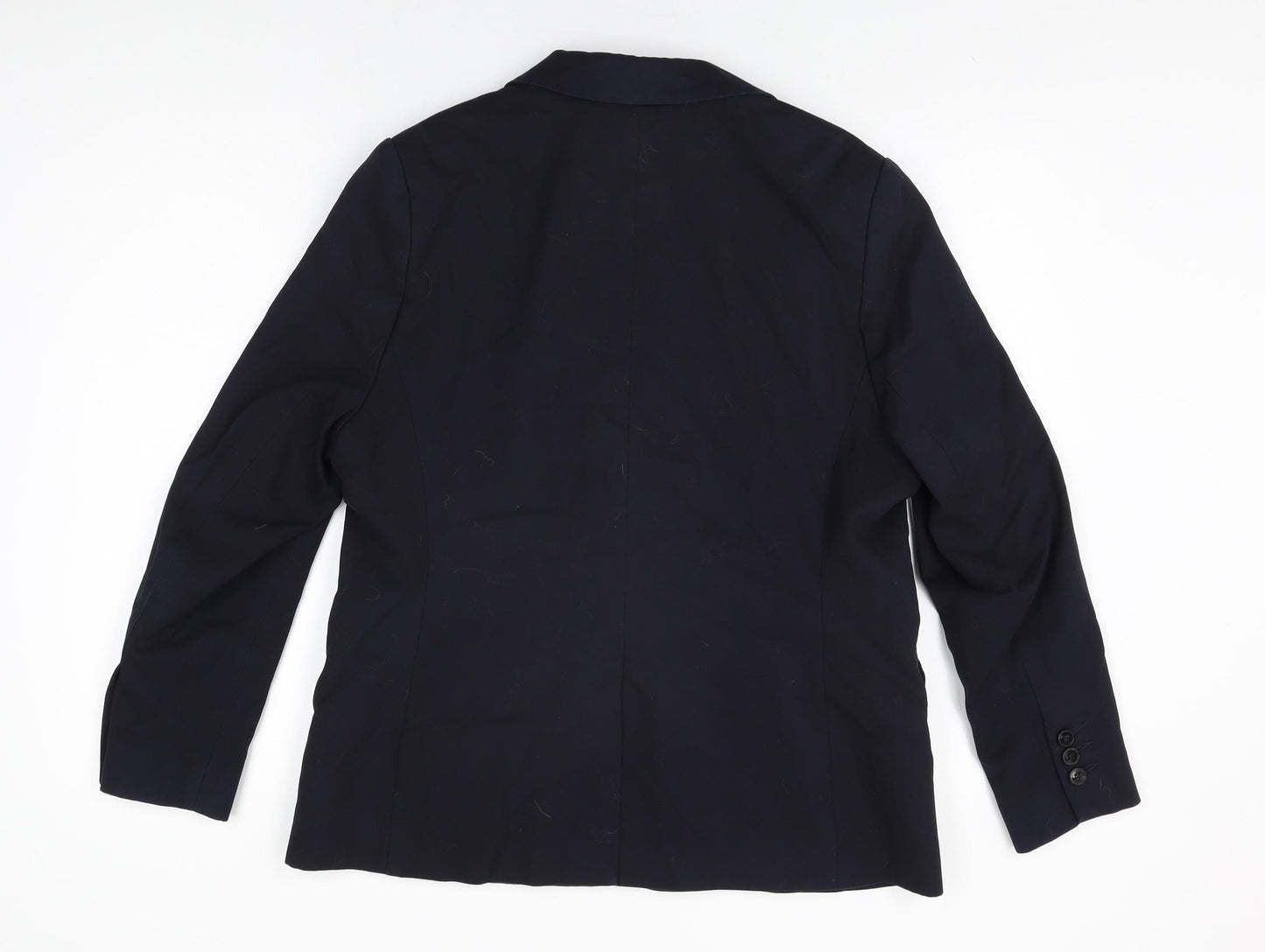 NEXT Womens Blue Polyester Jacket Blazer Size 16