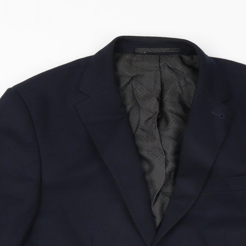 NEXT Mens Blue Wool Jacket Suit Jacket Size 36 Regular