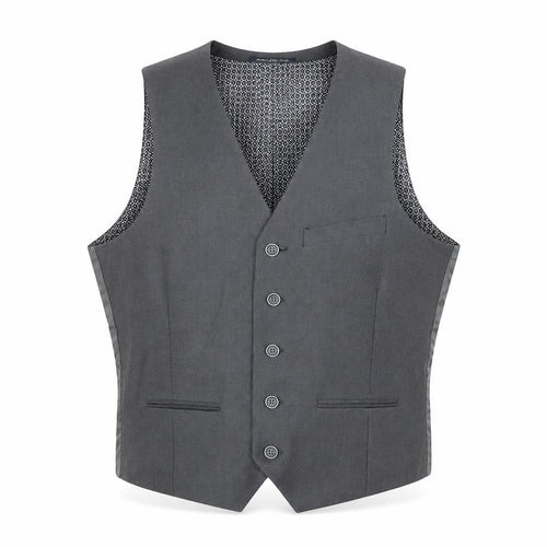 Sawyers & Hendricks Mens Grey Polyester Jacket Suit Waistcoat Size 40 Regular