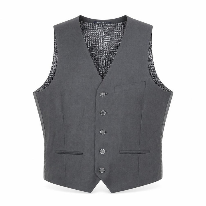 Sawyers & Hendricks Mens Grey Polyester Jacket Suit Waistcoat Size 40 Regular