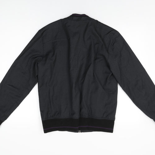 Modern Amusement Mens Black Jacket Coat Size S Zip