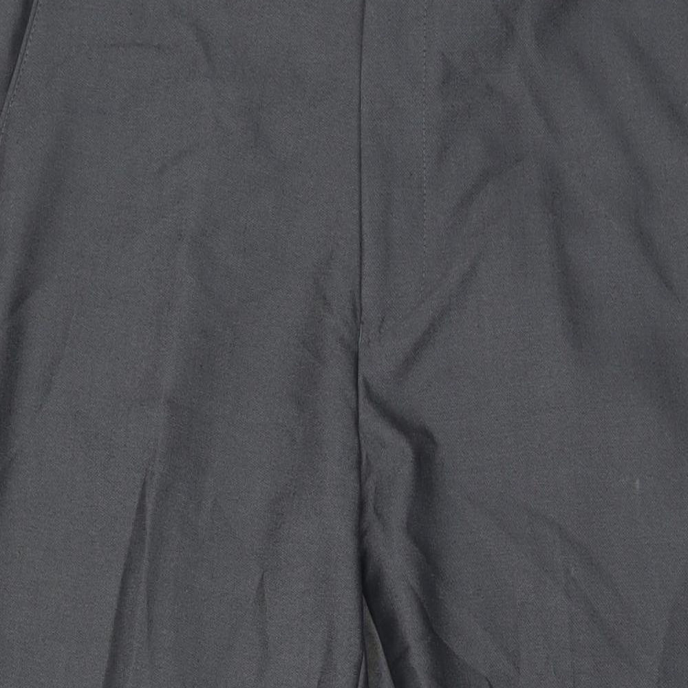 Sawyers & Hendricks Mens Grey Polyester Trousers Size 34 in L28 in Regular Zip
