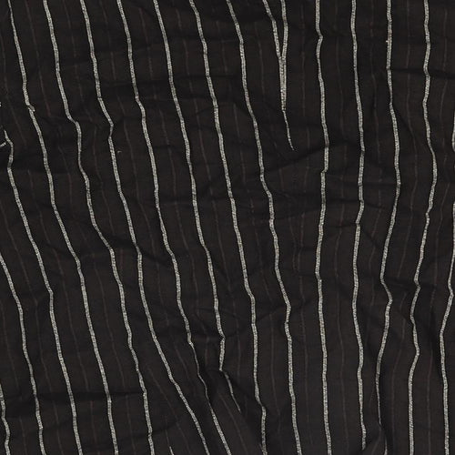 Rosie's L.F.Coll Womens Brown Striped Jacket Size 12 Hook & Eye