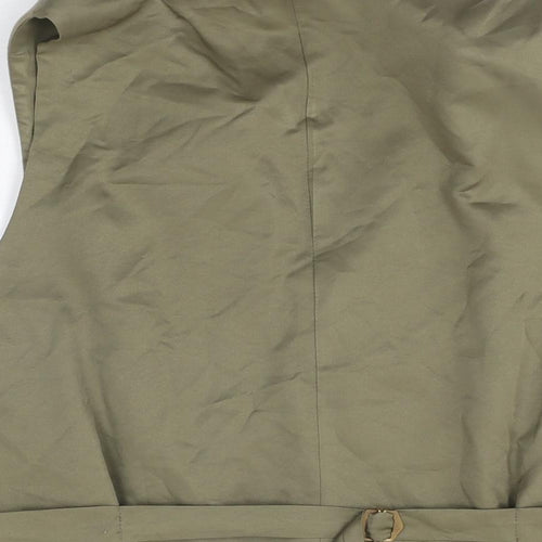 Carabou Mens Green Cotton Jacket Suit Waistcoat Size M Regular