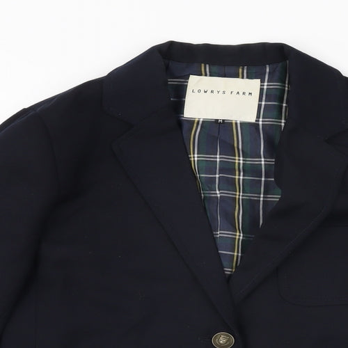 Lowrys Farm Boys Blue Jacket Blazer Size M Button