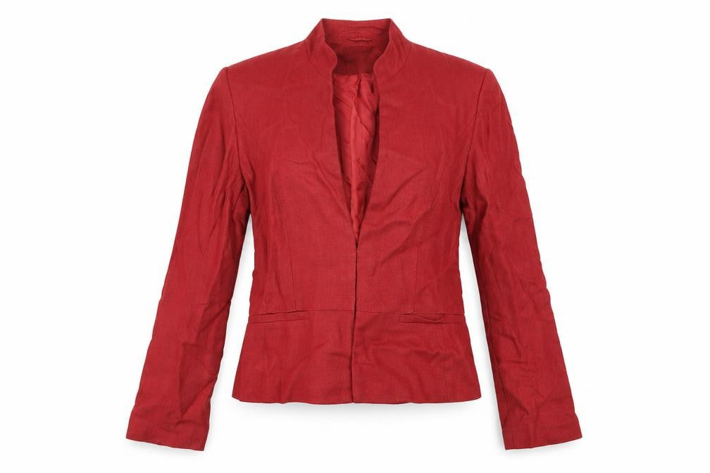 Principles Womens Red Jacket Size 12 Hook & Eye