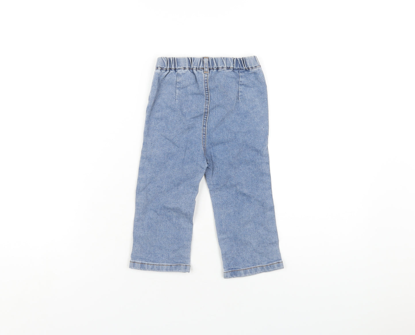 SheIn Girls Blue Cotton Capri Jeans Size 18-24 Months Pullover