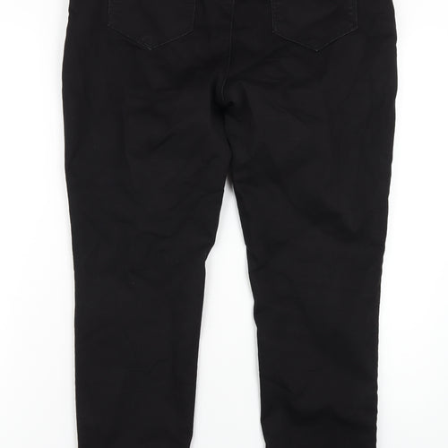 Blue 73 Womens Black Cotton Skinny Jeans Size 16 L29 in Regular Zip