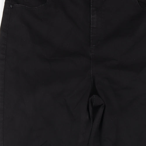 Blue 73 Womens Black Cotton Skinny Jeans Size 16 L29 in Regular Zip