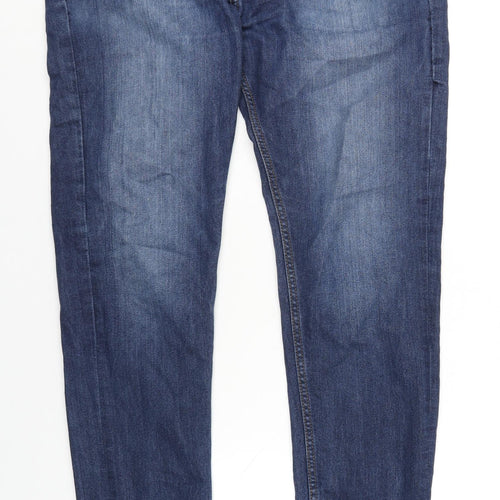 Denim & Co. Mens Blue Cotton Skinny Jeans Size 34 in L34 in Regular Zip