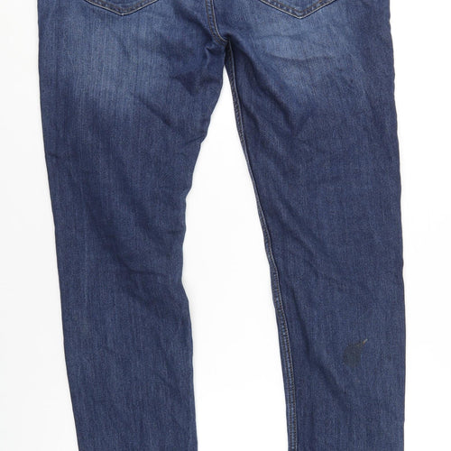 Denim & Co. Mens Blue Cotton Skinny Jeans Size 34 in L34 in Regular Zip