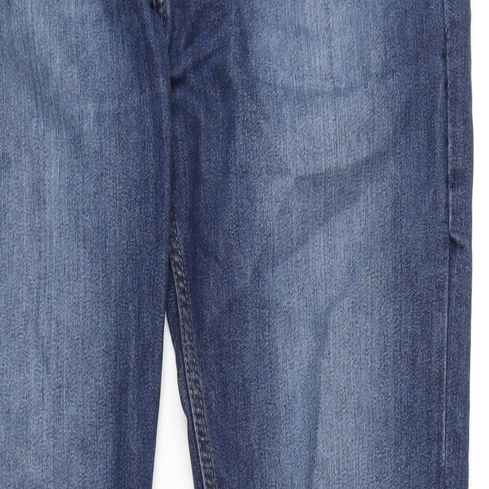 Denim & Co. Mens Blue Cotton Skinny Jeans Size 34 in L34 in Regular Zip