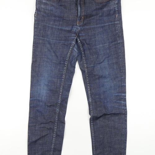 COS Mens Blue Cotton Skinny Jeans Size 29 in L30 in Regular Zip