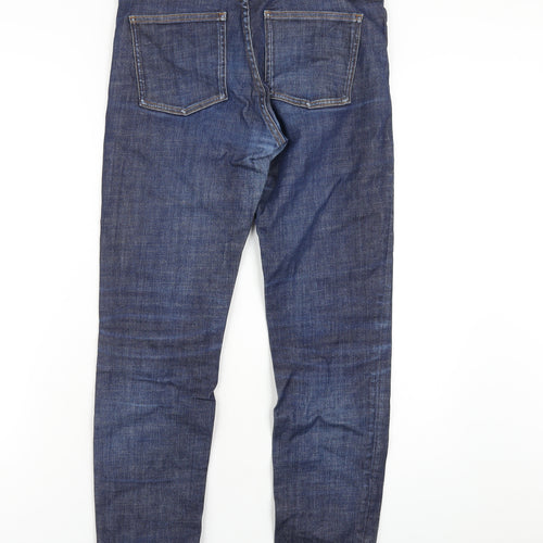 COS Mens Blue Cotton Skinny Jeans Size 29 in L30 in Regular Zip