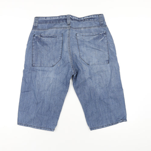 Denim & Co. Mens Beige Cotton Bermuda Shorts Size 30 in L14 in Regular Zip