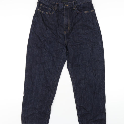 Uniqlo Mens Blue Cotton Tapered Jeans Size 29 in L25 in Regular Zip
