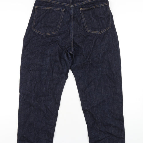 Uniqlo Mens Blue Cotton Tapered Jeans Size 29 in L25 in Regular Zip