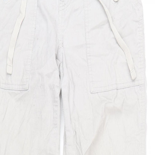 Gap Womens Grey Cotton Trousers Size 6 L30 in Regular Zip